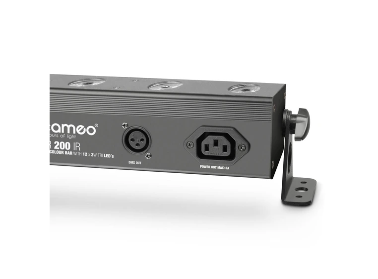 Cameo TRIBAR 200 IR - 12 x 3 W TRI LED Bar, black housing w/ IR remote 